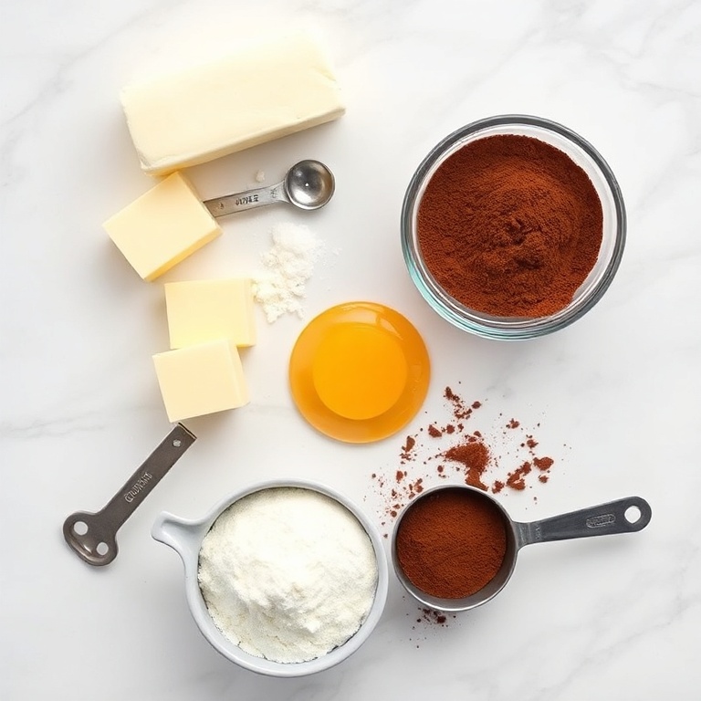 Ingredients for Easy Chocolate Covered Strawberry Brownies