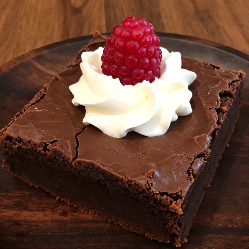 Plated Chocolate Mousse Brownies