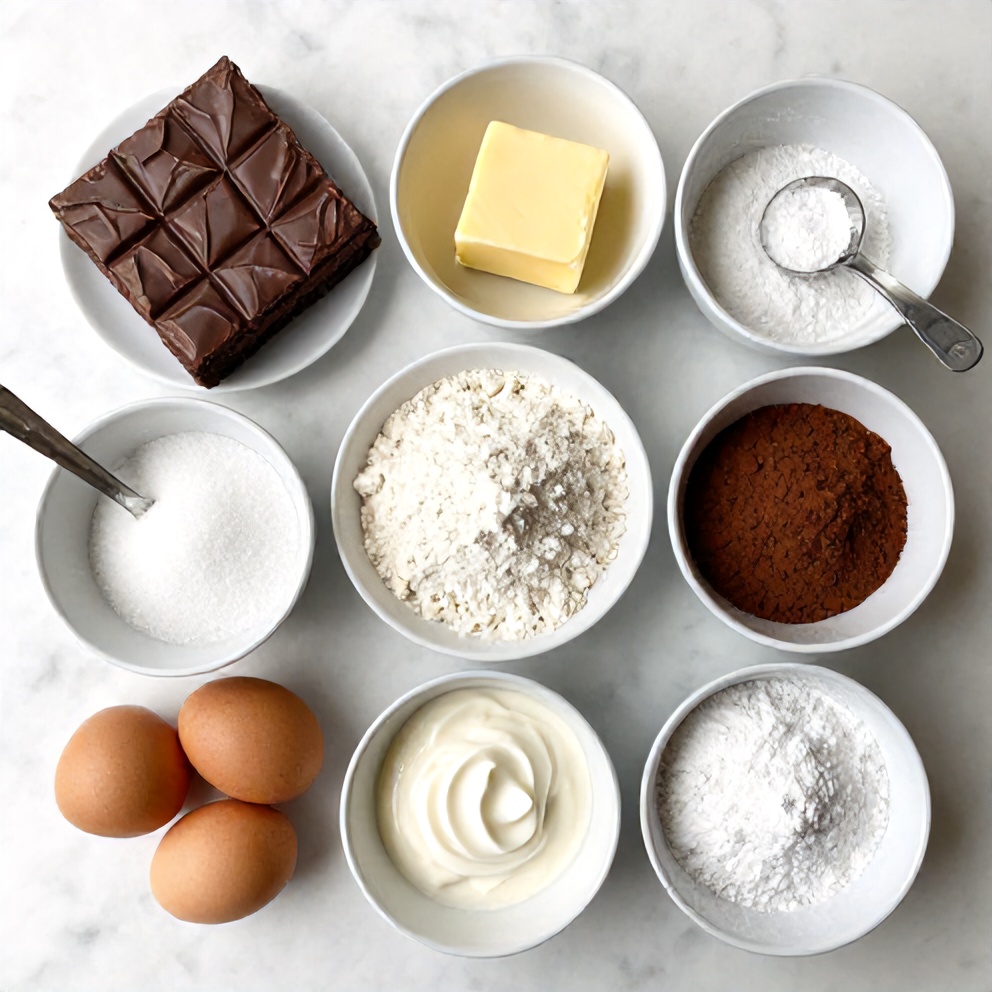 Chocolate Mousse Brownies Ingredients