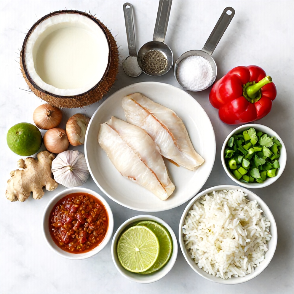 Coconut Lime Fish Curry Ingredients