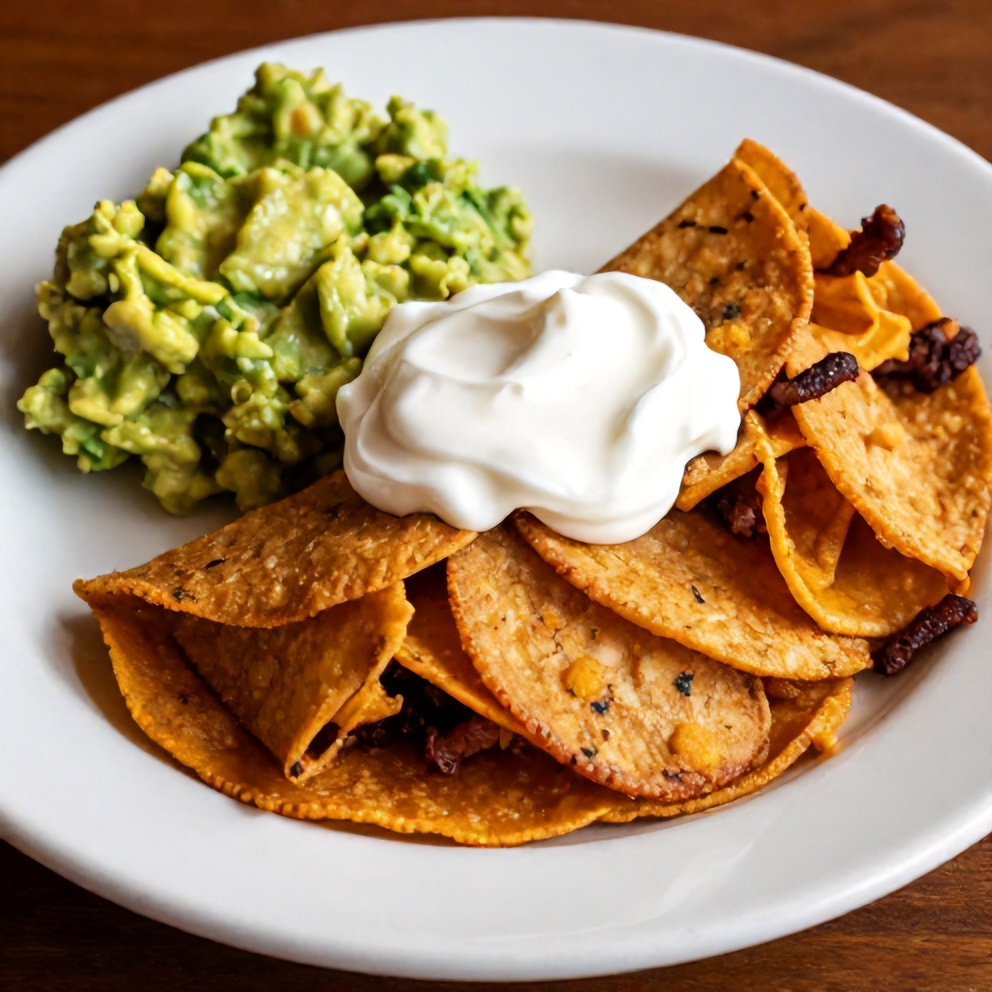 Plated Copycat Taco Bell Meximelt with a side of guacamole