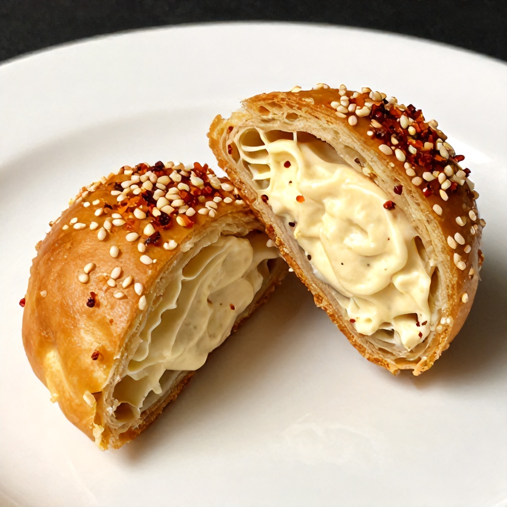 Crab Rangoon Pinwheels ready to serve