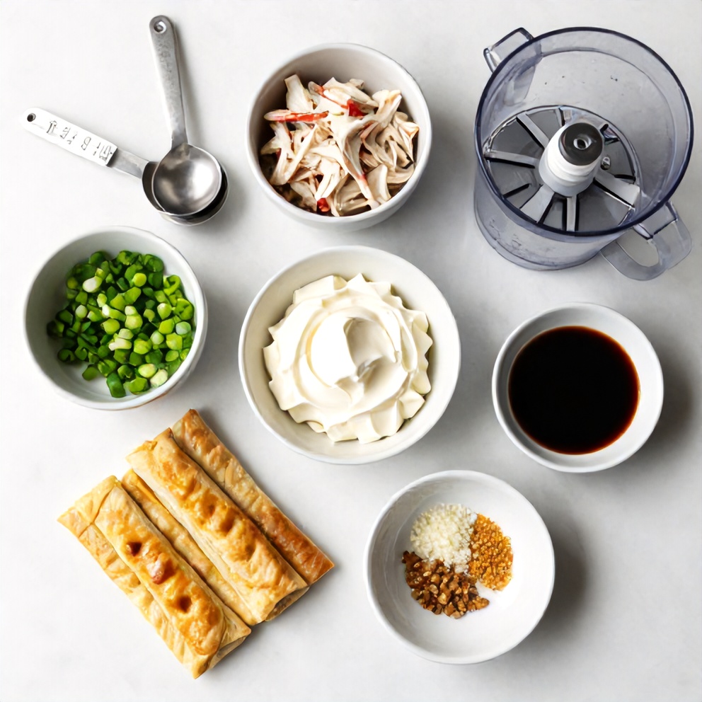 Ingredients for Crab Rangoon Pinwheels