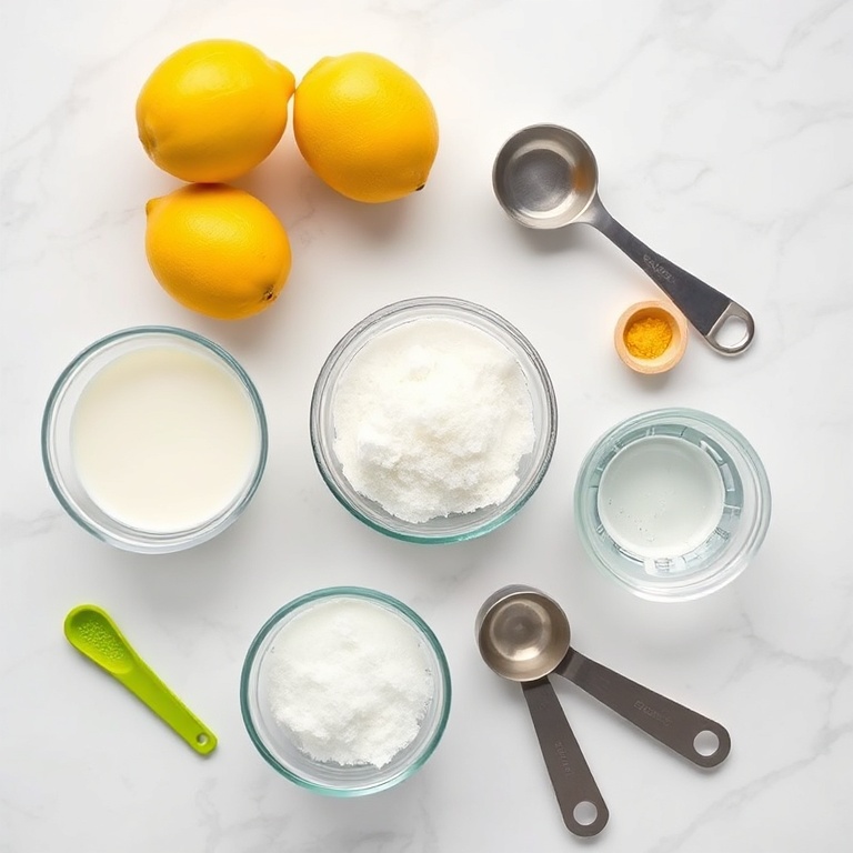 Ingredients for Easy Creamy Brazilian Lemonade