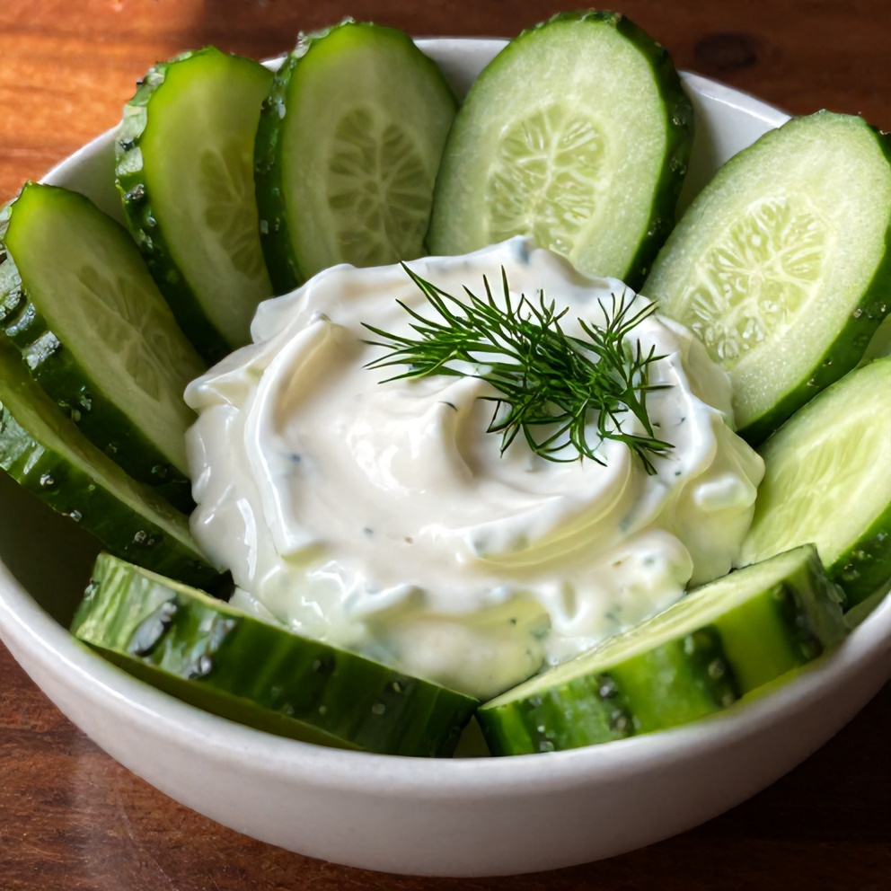 Easy Creamy Cucumber Salad