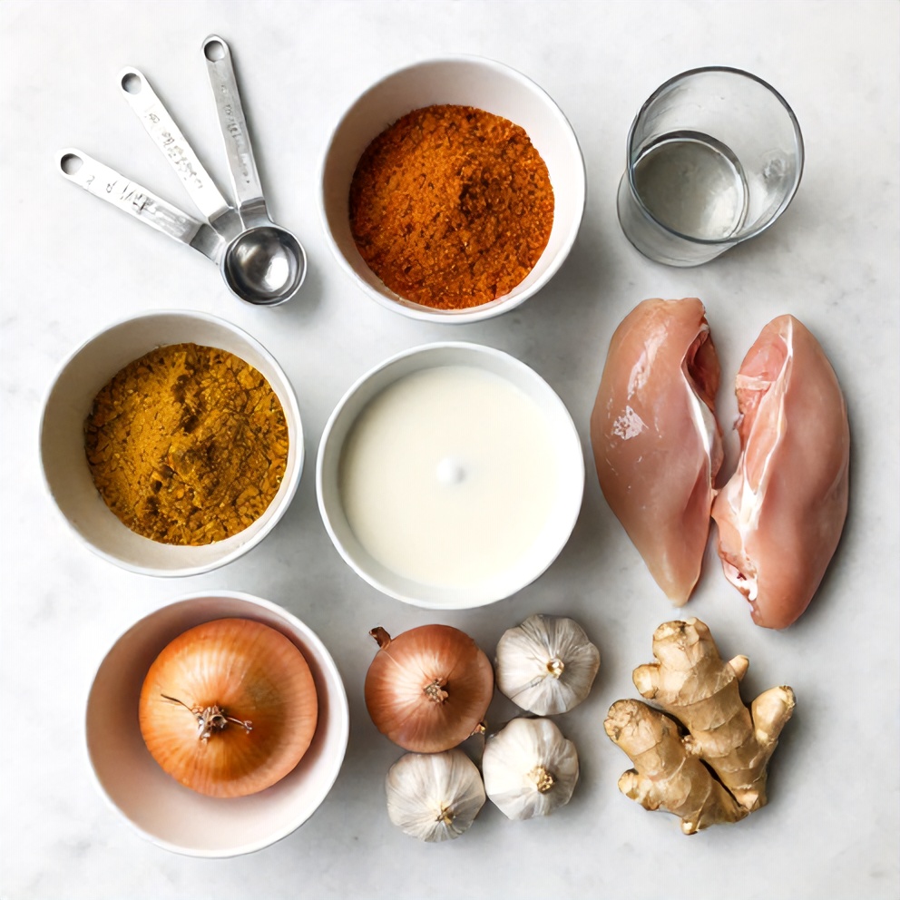 Ingredients for Slow Cooker Chicken Curry