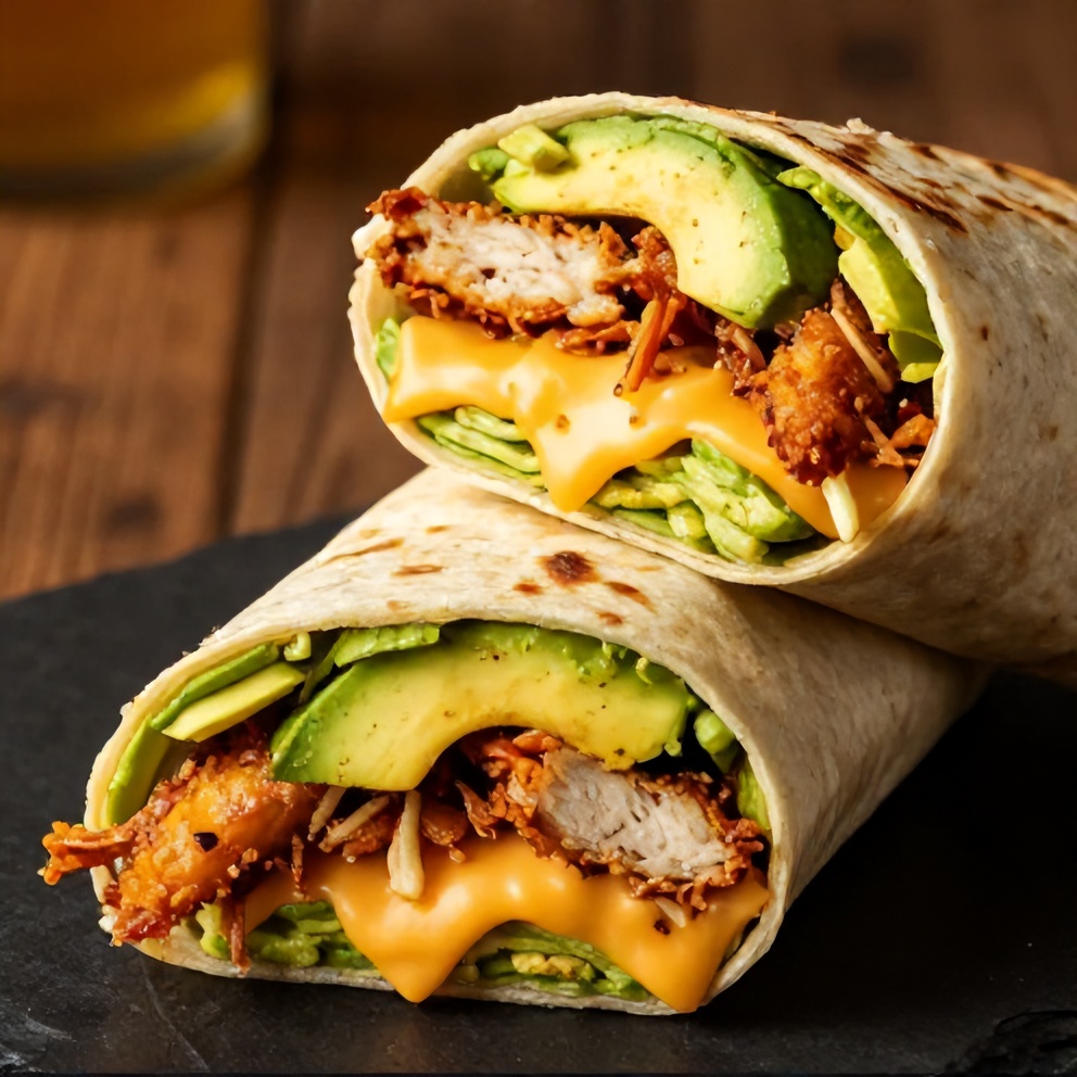 Easy Chicken Avocado Wrap