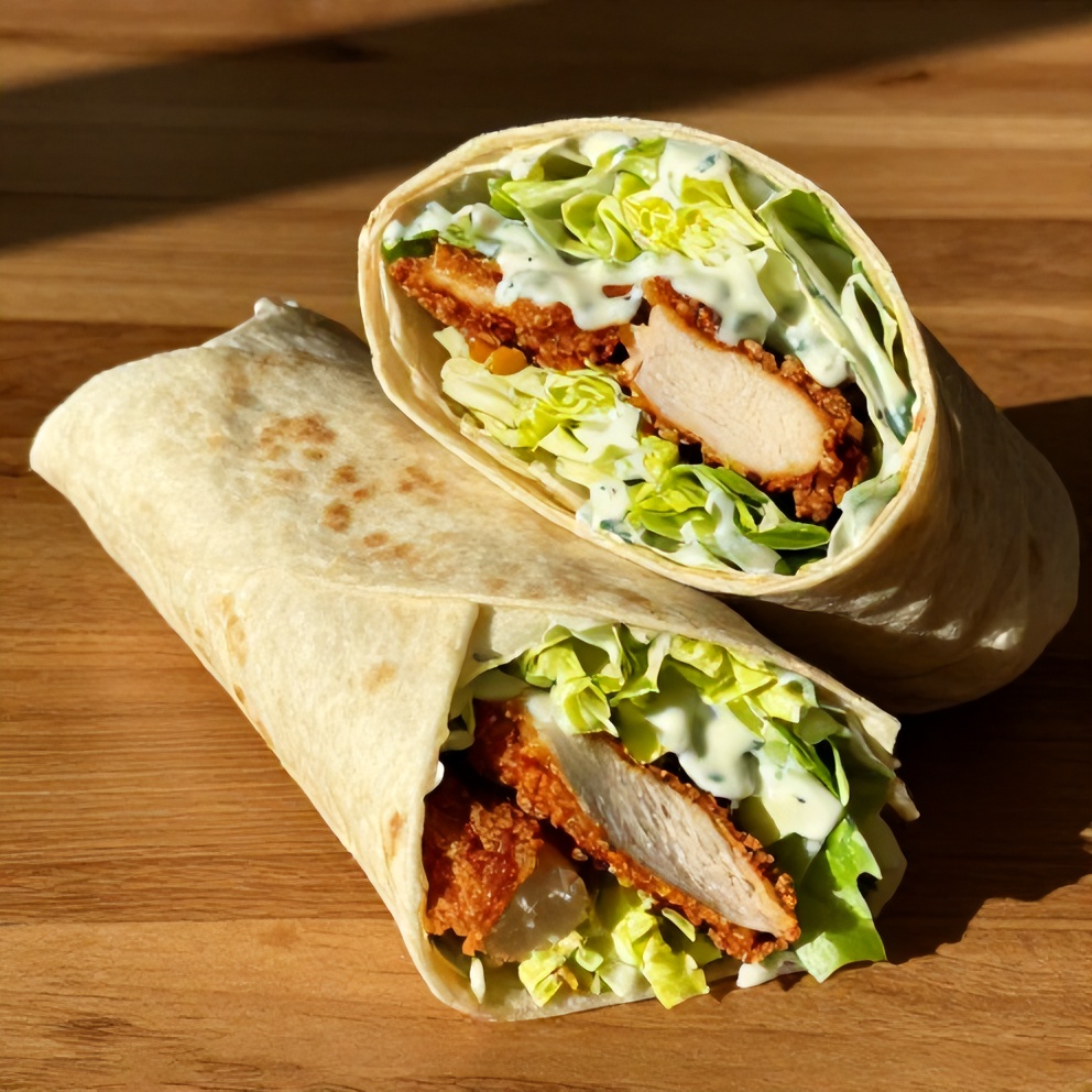 Easy Chicken Caesar Wrap