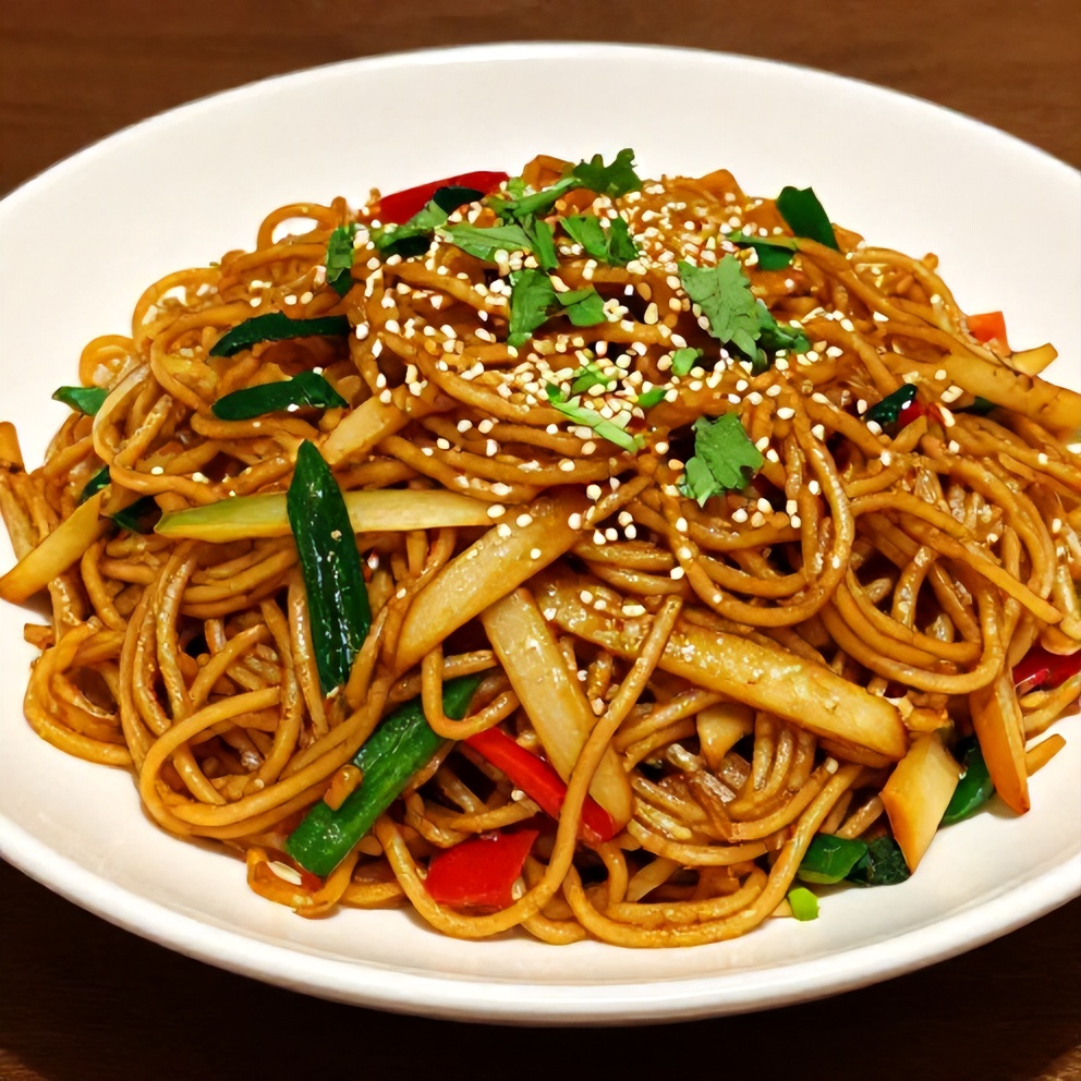 Finished Crispy Chinese Chow Mein