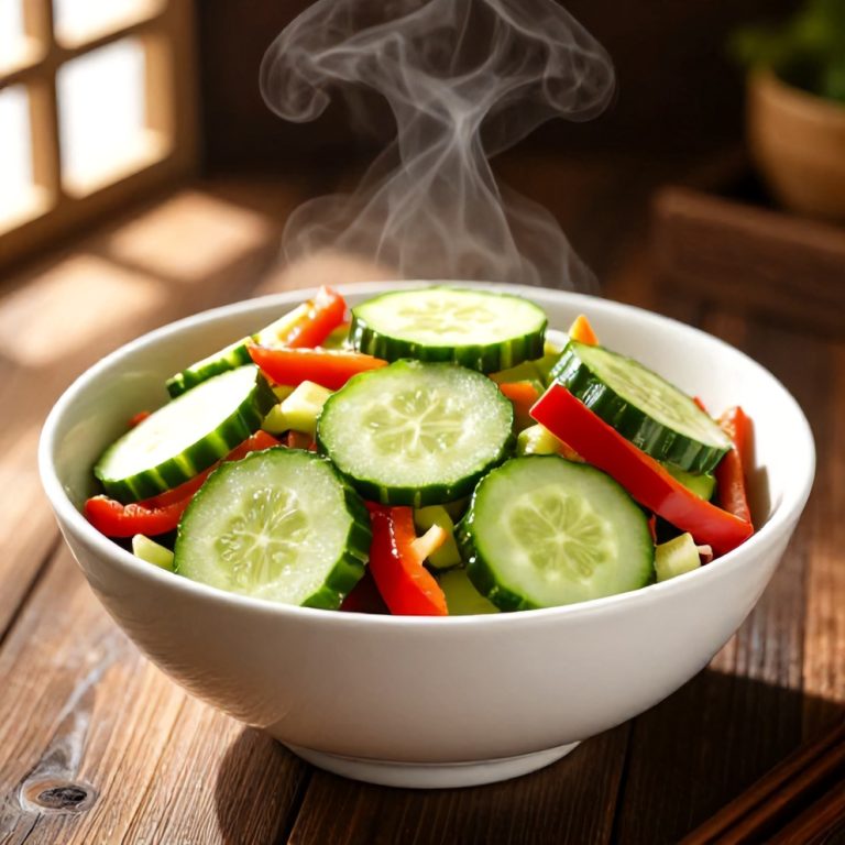 Easy Cucumber Sweet Pepper Salad