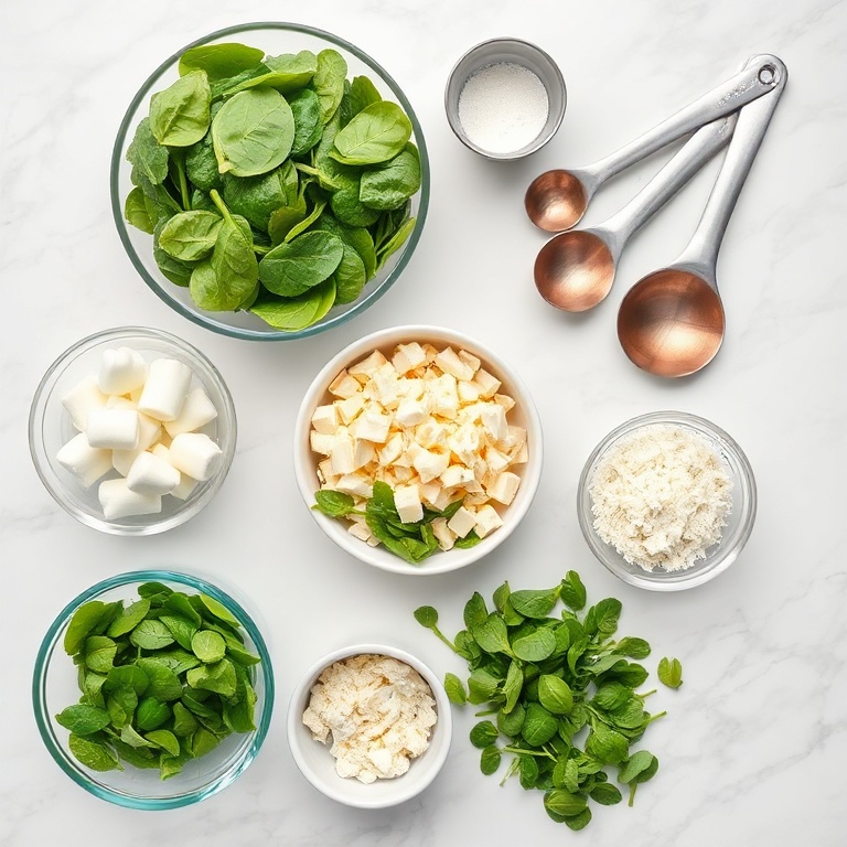 Ingredients for Easy Easter Bunny Spinach Artichoke Dip Bread