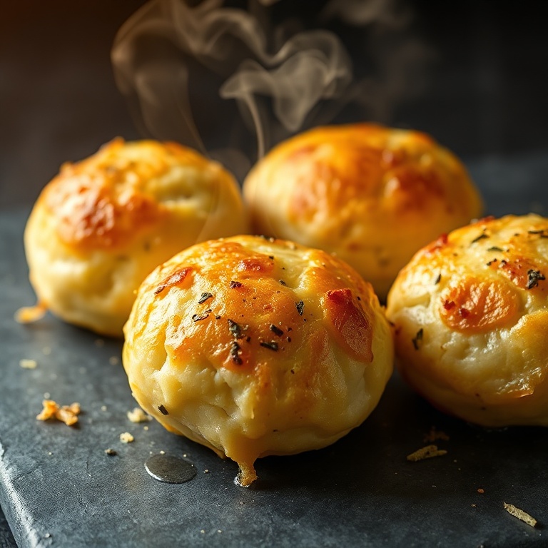 easy garlic cheese bombs