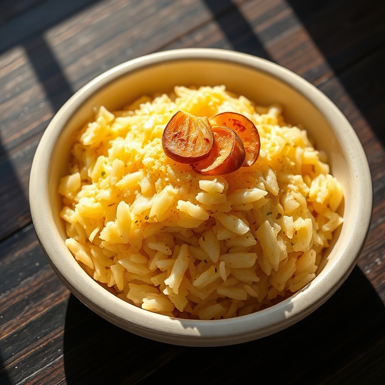Easy Garlic Parmesan Rice