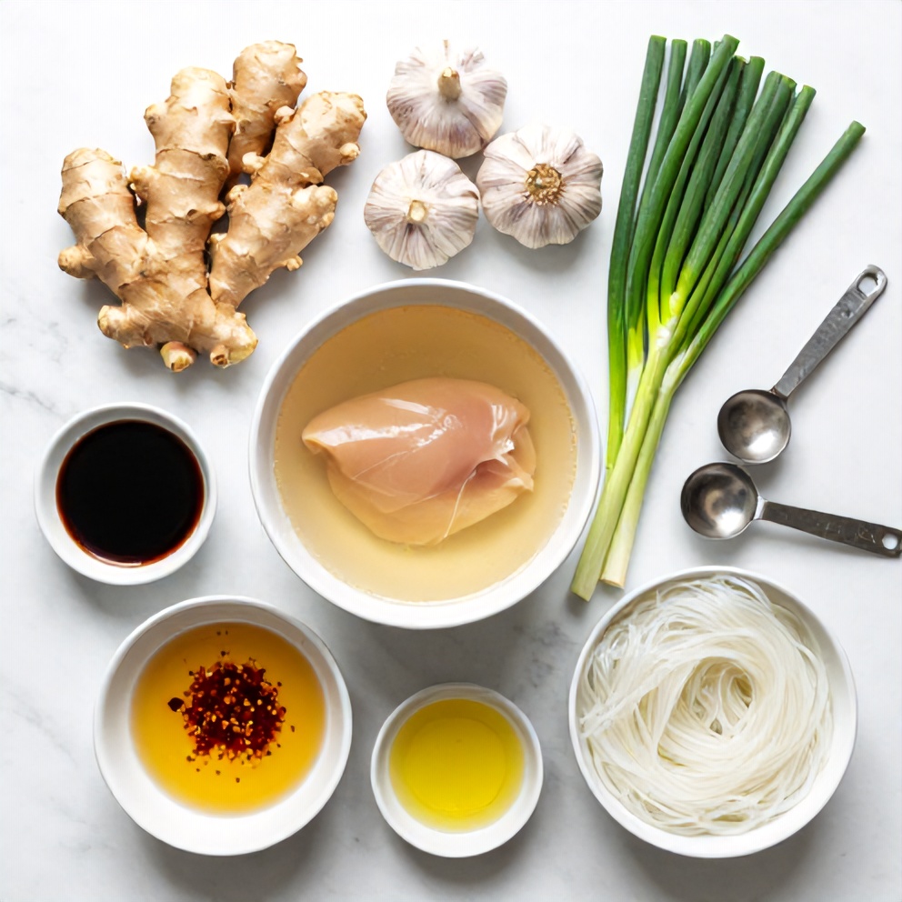 Ginger Garlic Broth Ingredients