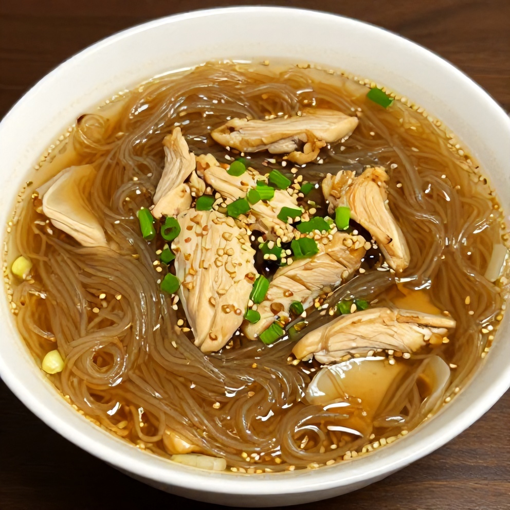 Ginger Scallion Chicken Noodle Soup