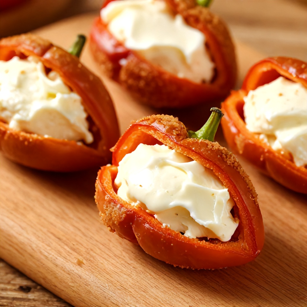 goat cheese stuffed mini peppers