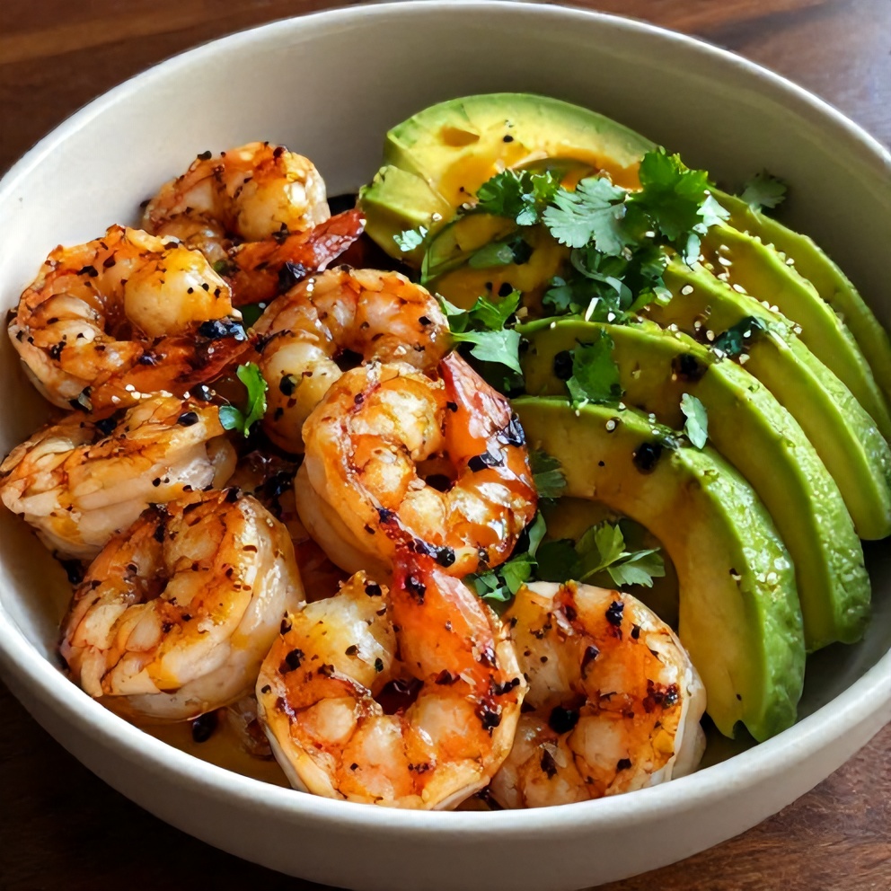Easy Grilled Shrimp and Avocado Bowl