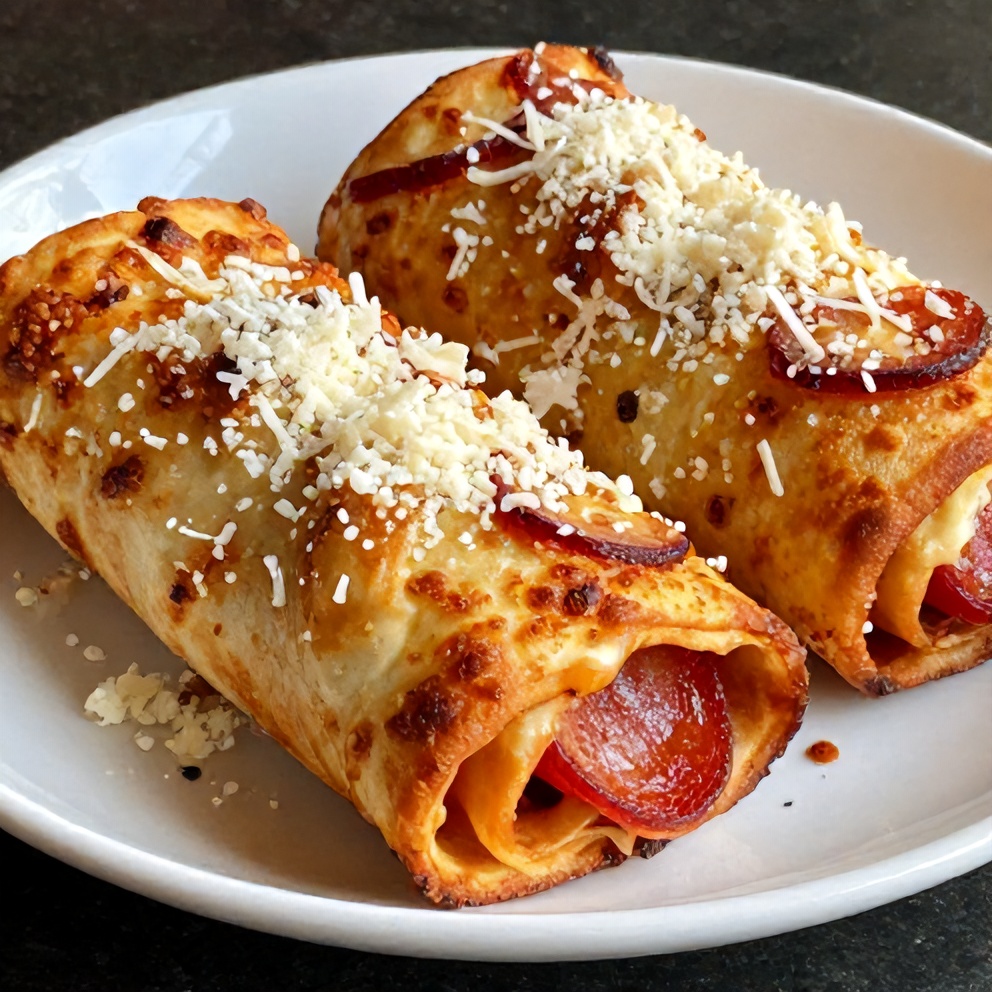 Easy High Protein Pepperoni Pizza Rolls