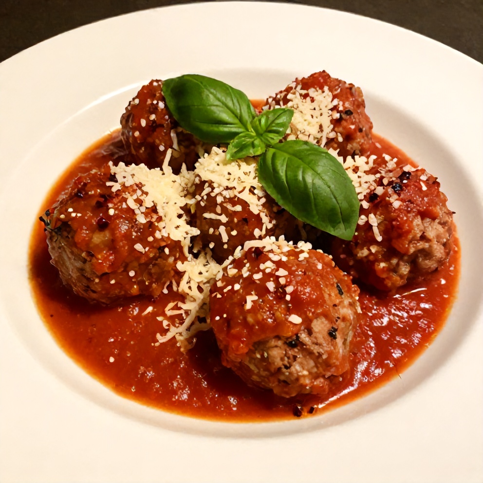 Plated High Protein Turkey Meatballs
