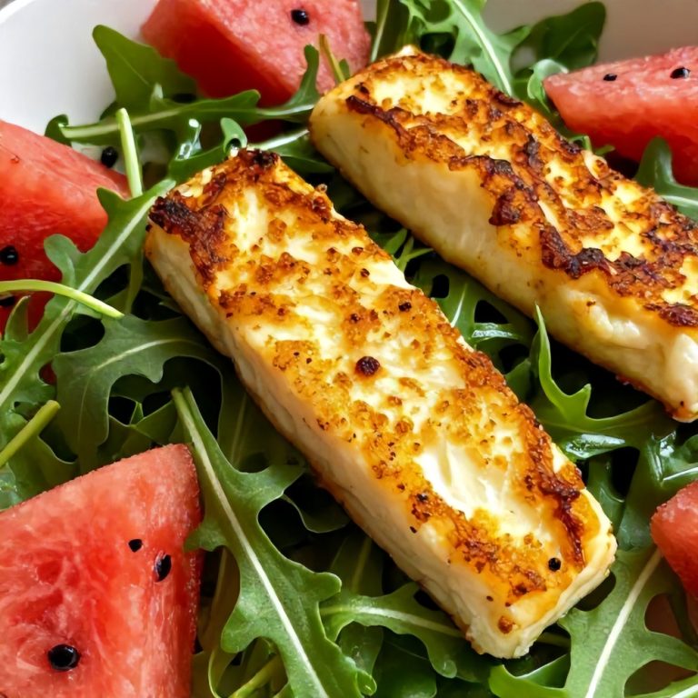 Easy Keto Grilled Halloumi Salad