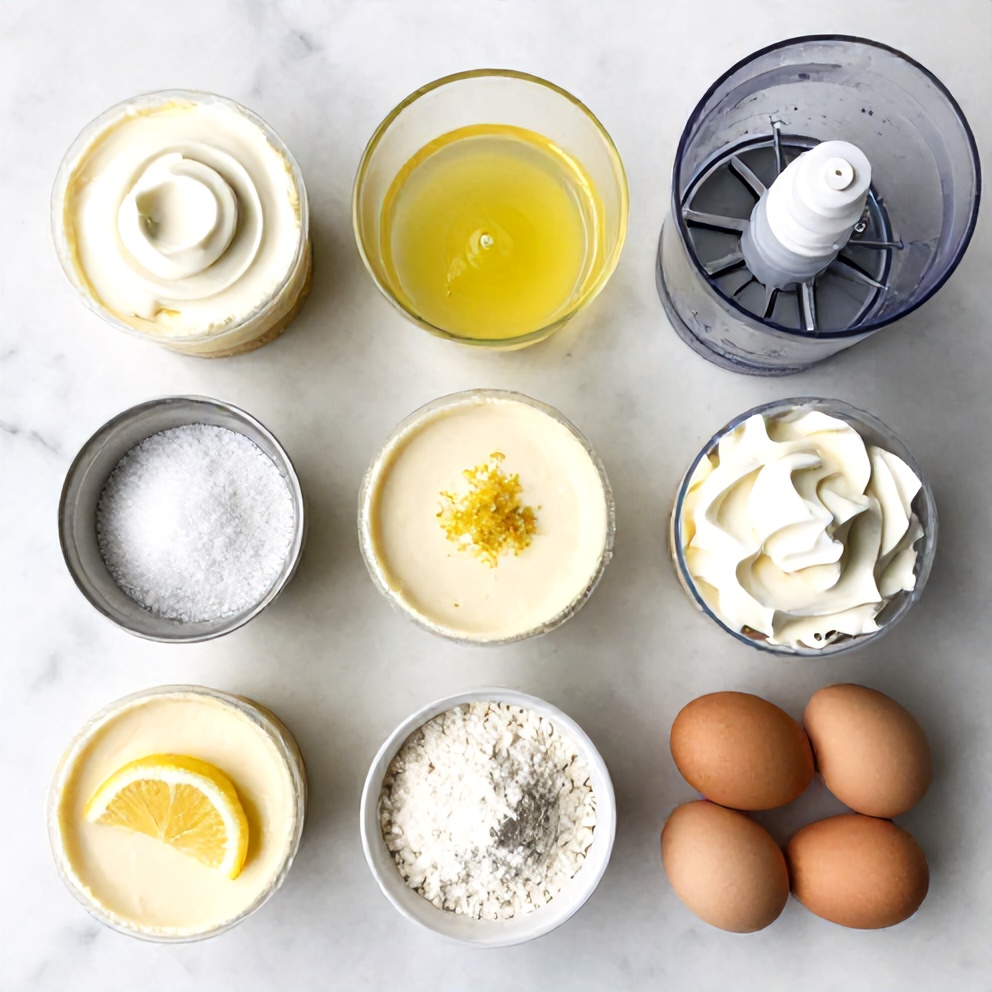 Keto No Bake Lemon Cheesecake Cups Ingredients