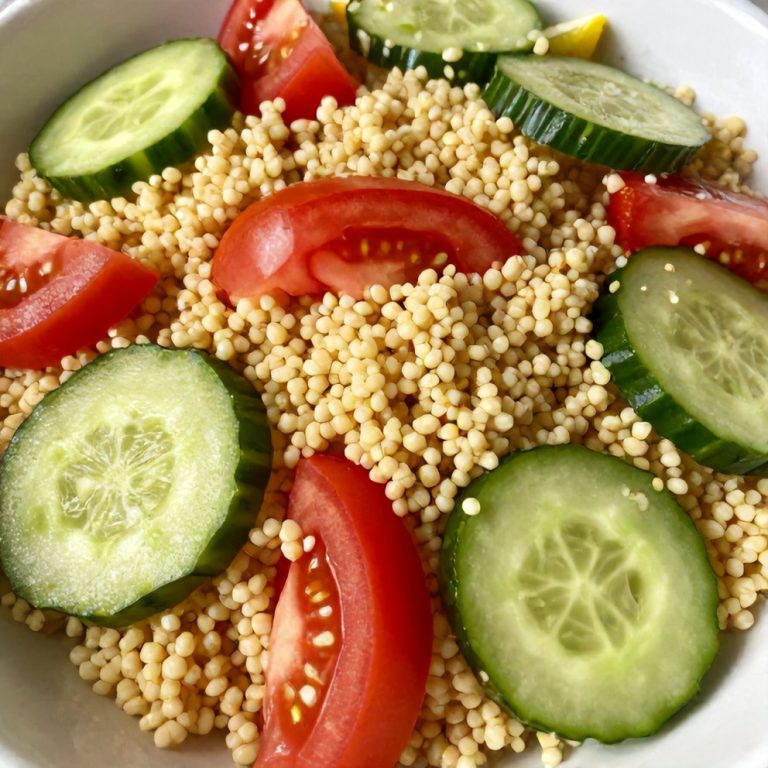 Easy Lemon Cucumber Couscous Salad