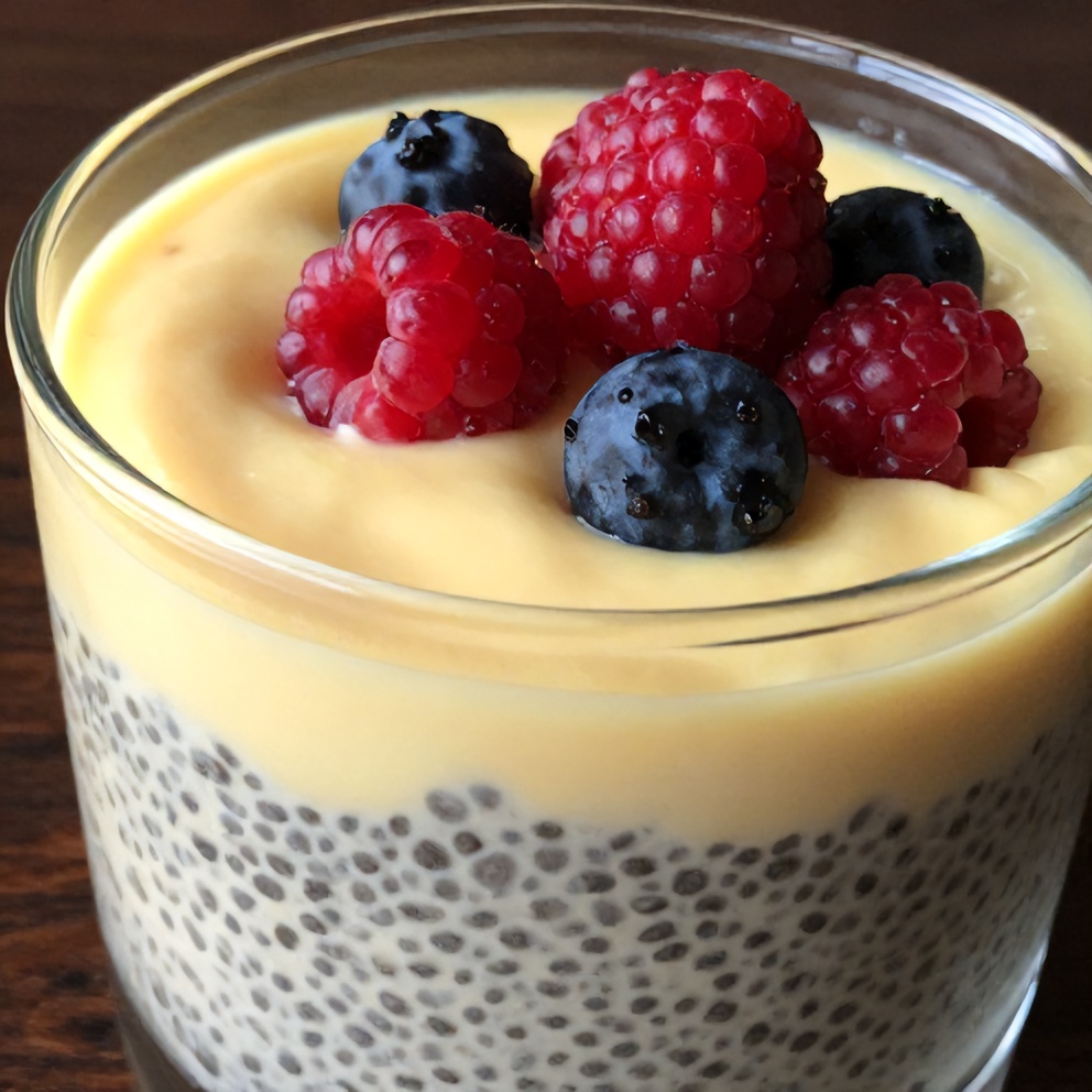 Easy Lemon Curd Chia Pudding