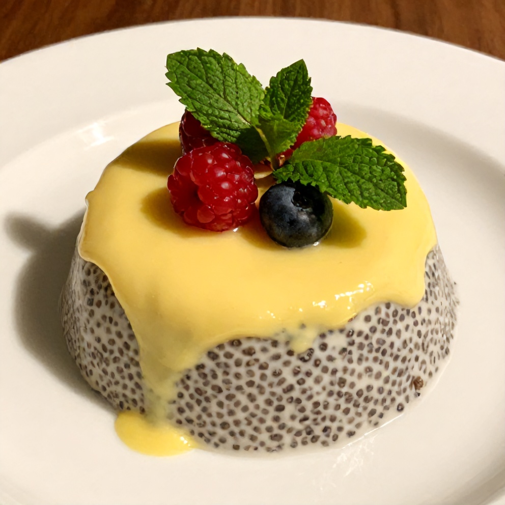 Lemon Curd Chia Pudding Ready to Serve