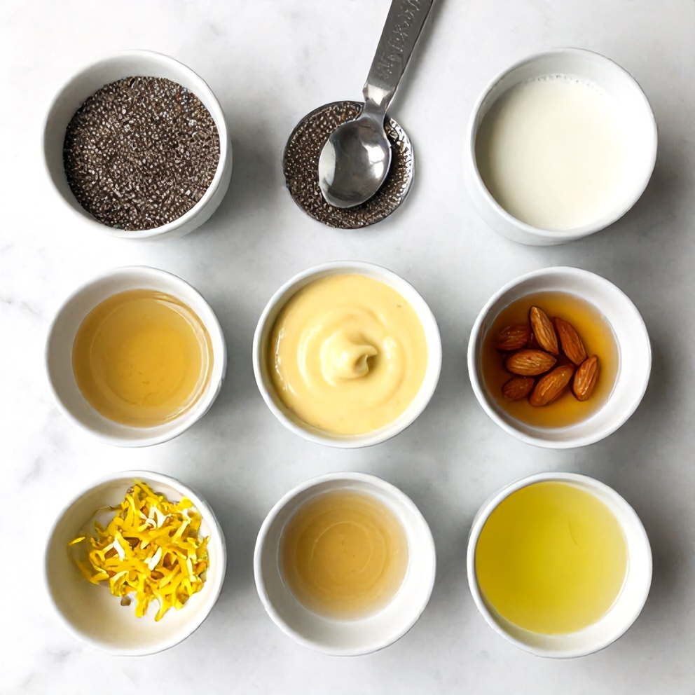 Lemon Curd Chia Pudding ingredients
