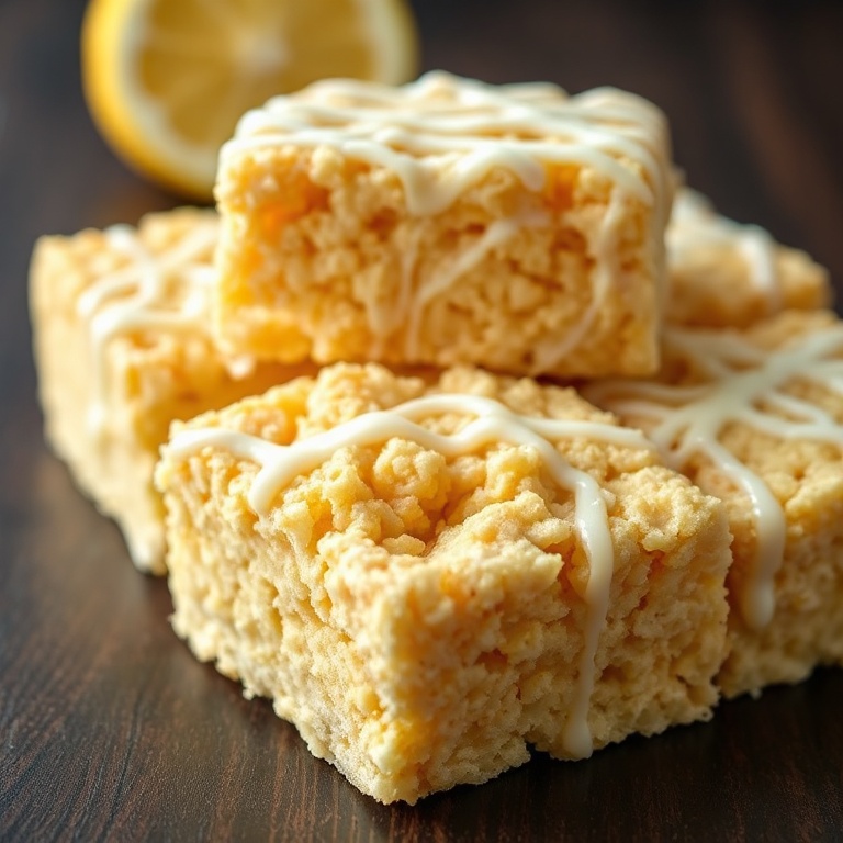 Easy Lemon Rice Krispy Treats