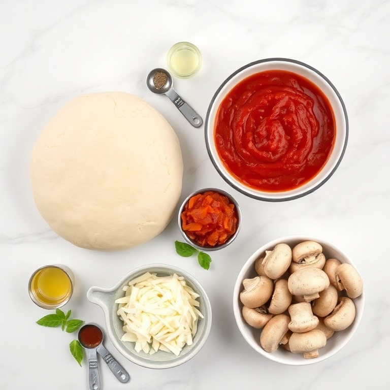 Ingredients for Easy Low Carb Pizza Bowls