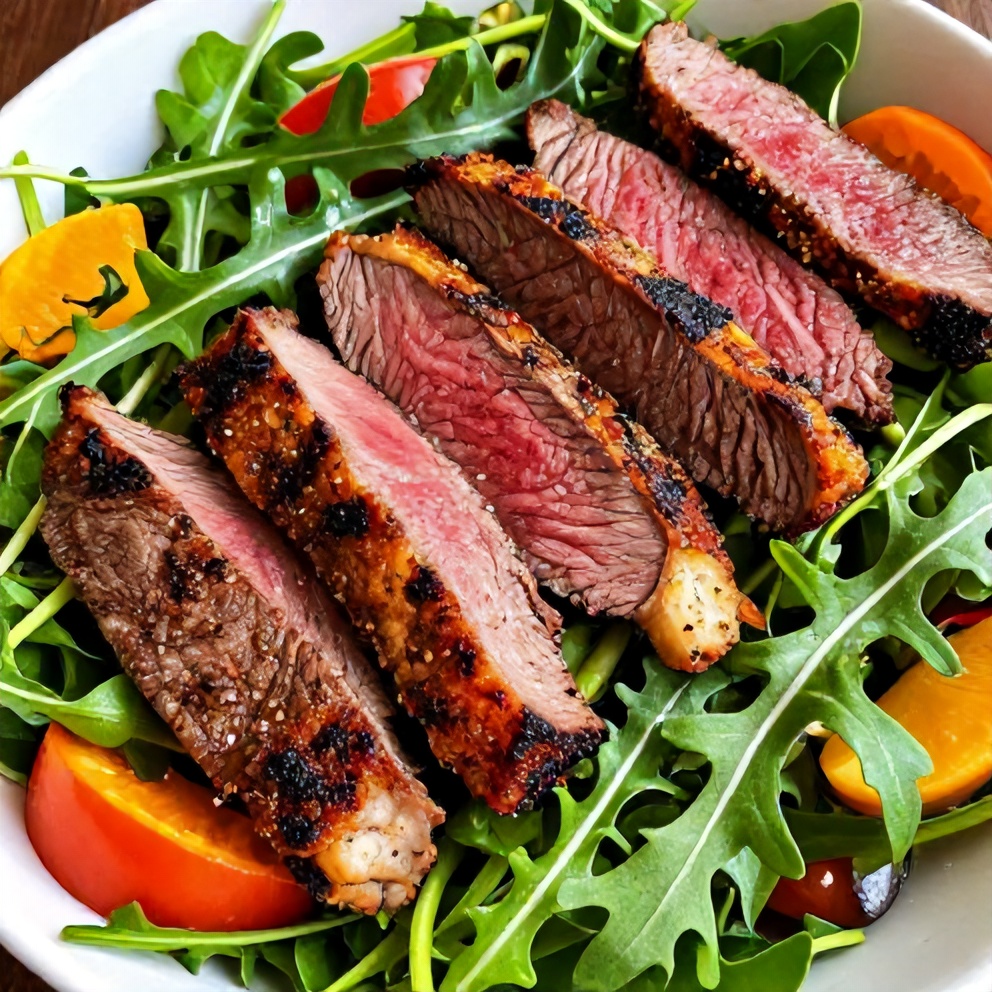 Easy Meal Prep Steak and Arugula Salad