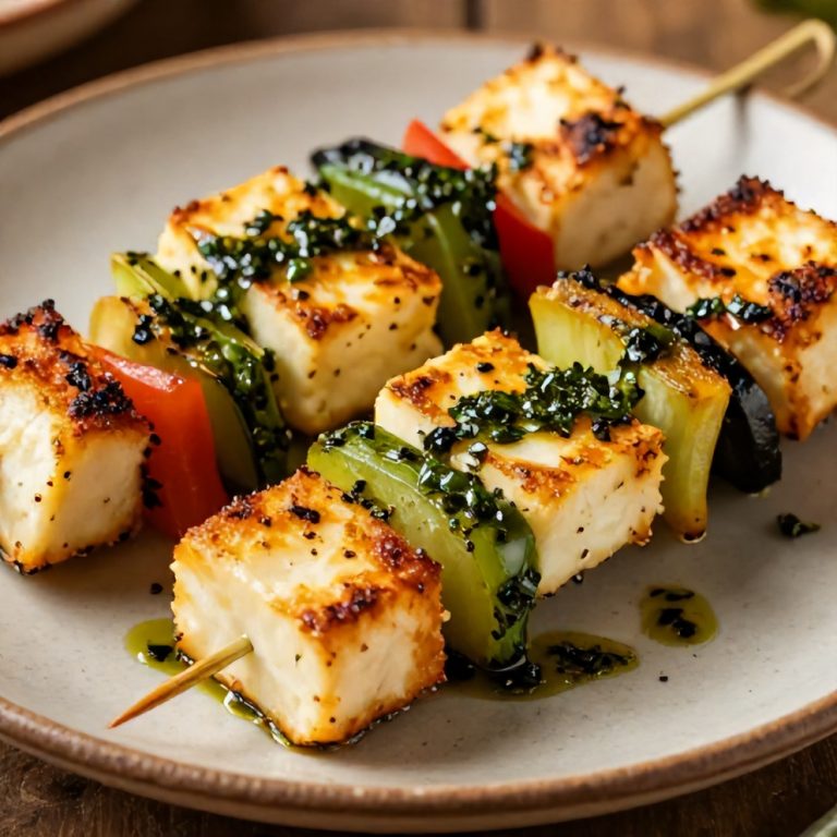 Mediterranean Halloumi Skewers