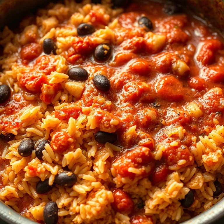 Easy Mediterranean Rice and Beans