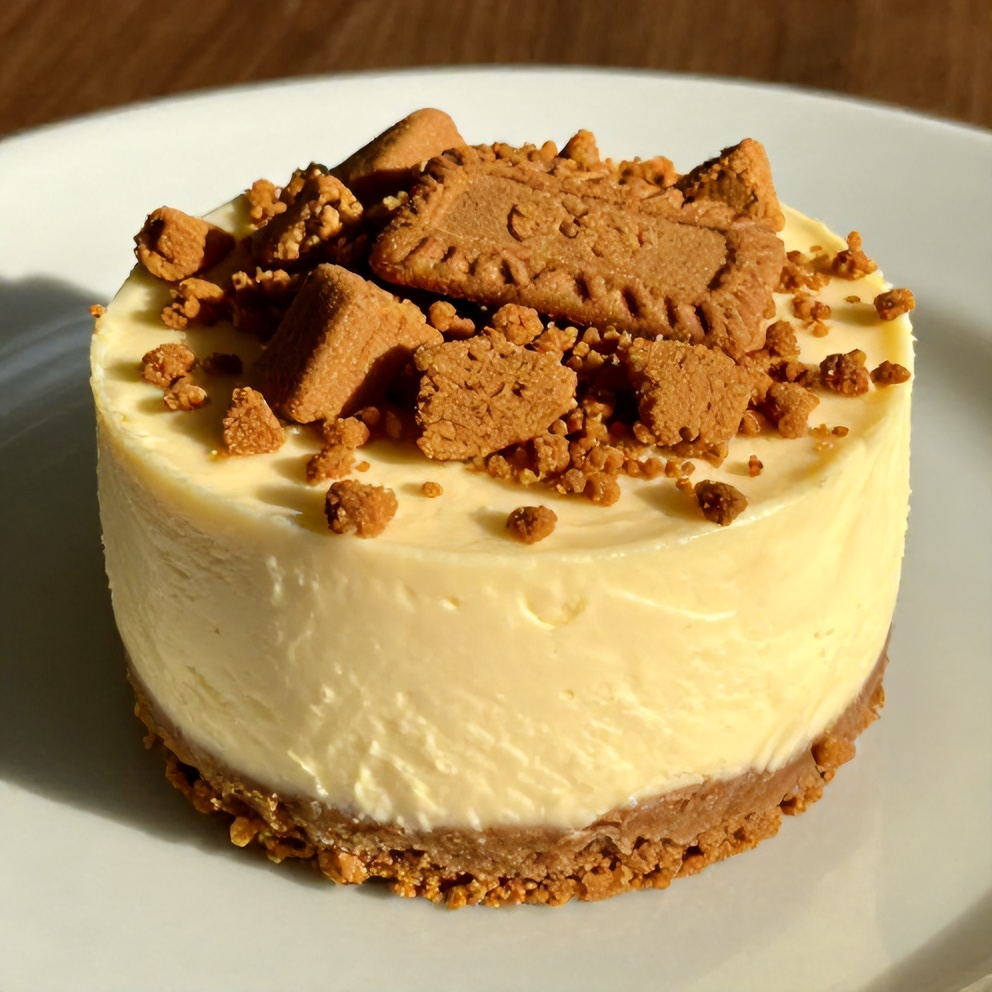 Perfectly Plated No-Bake Biscoff Cheesecake Cup with Crumbled Biscoff Cookies