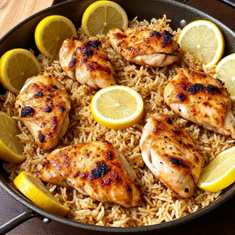 easy one-pan lemon chicken and rice
