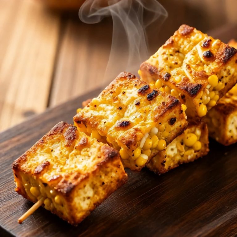 Easy Paneer and Corn Seekh Kabab