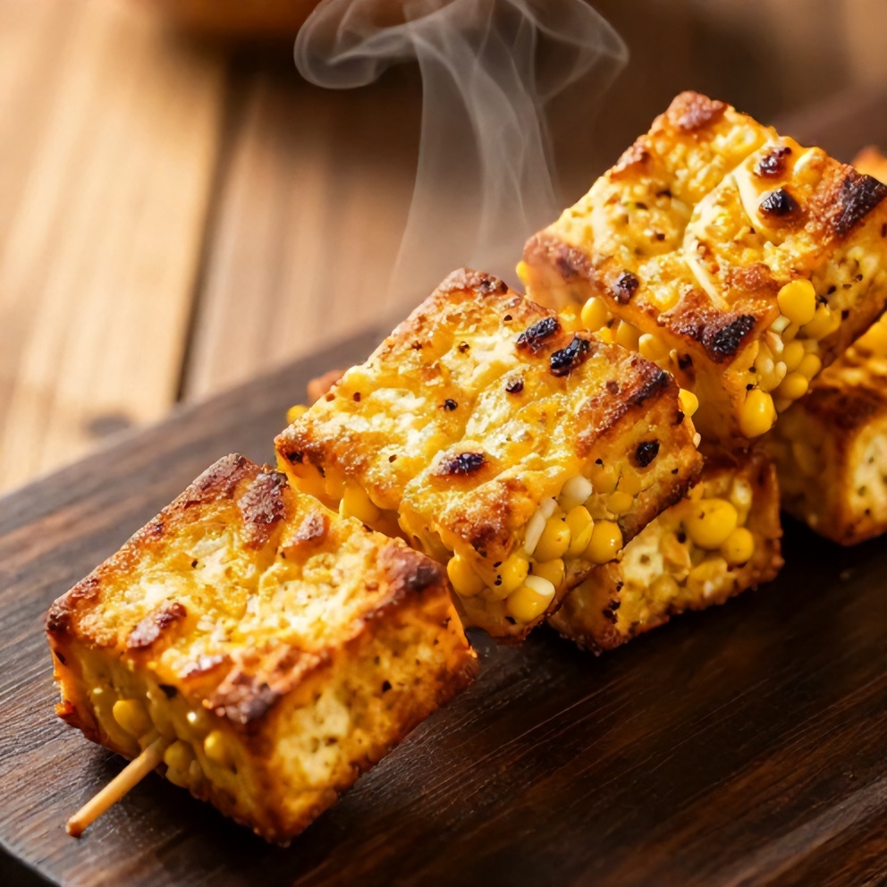 Easy Paneer and Corn Seekh Kabab