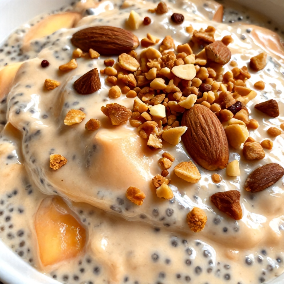 Easy Peach Chia Pudding
