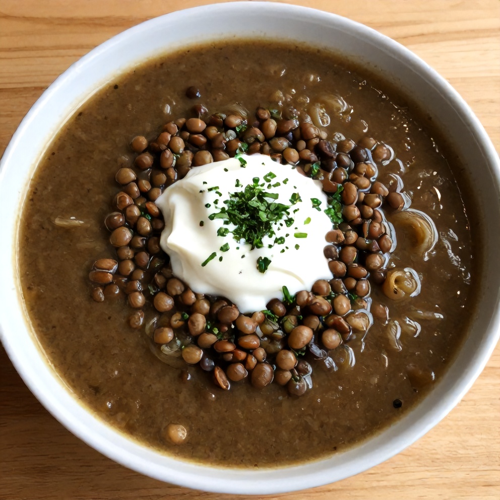 Persian Noodle Soup with Lentils and Fresh Herbs