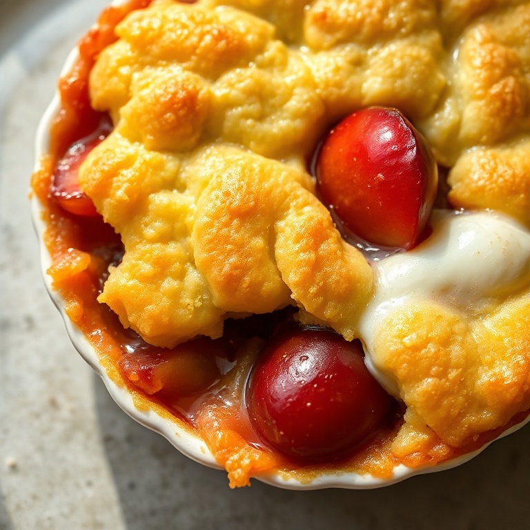Easy Plum Cobbler