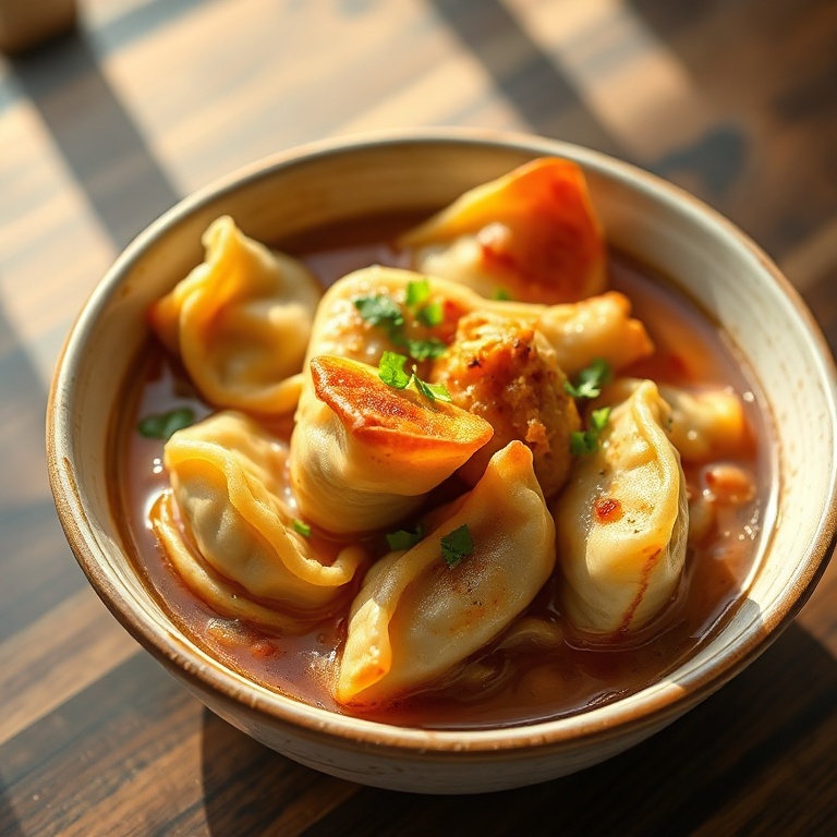 Easy Pork Potsticker Noodle Bowl