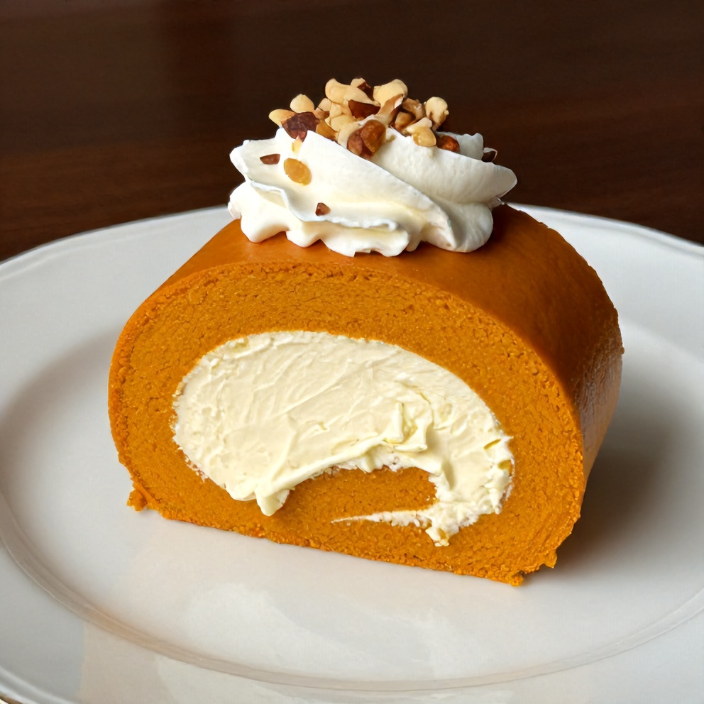 Pumpkin Roll with Cream Cheese Filling