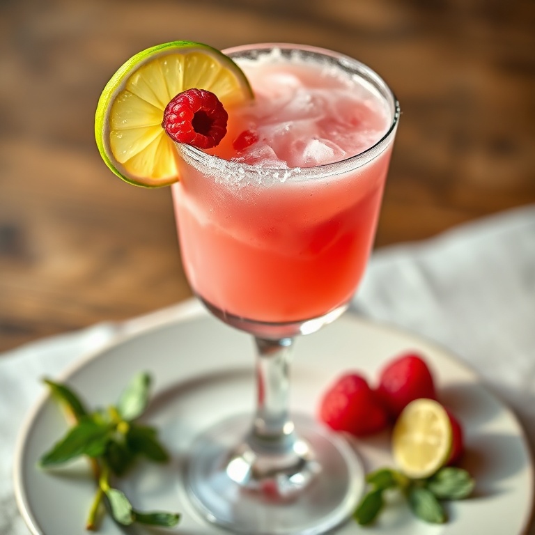 Easy Raspberry Coconut Margarita