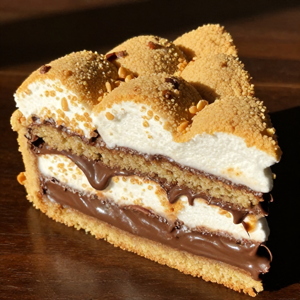 Easy S'mores Cookie Cake