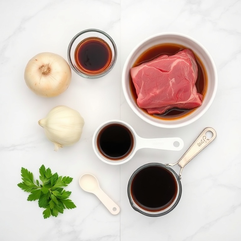 Ingredients for Easy Slow Cooker Brisket