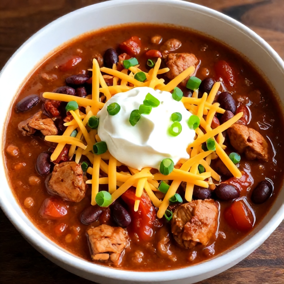 Easy Slow Cooker Buffalo Chicken Chili