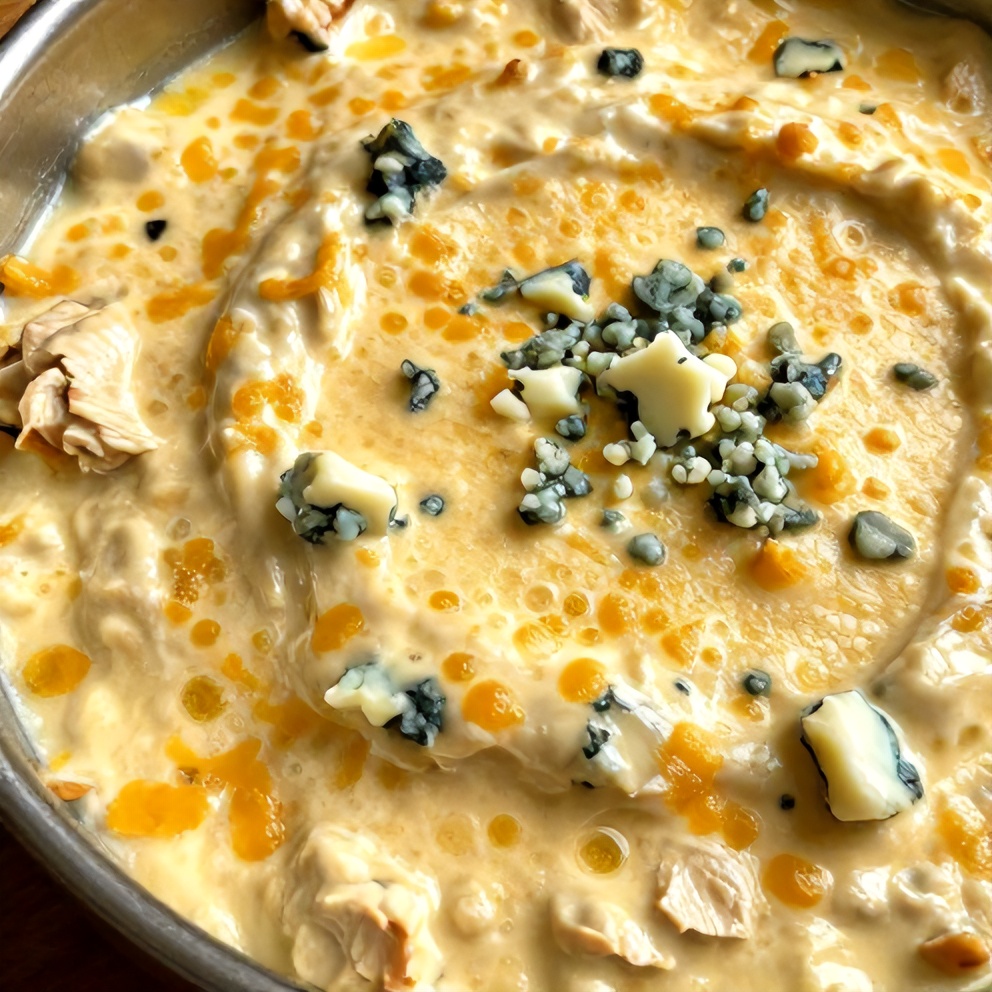 Easy Slow Cooker Buffalo Chicken Dip