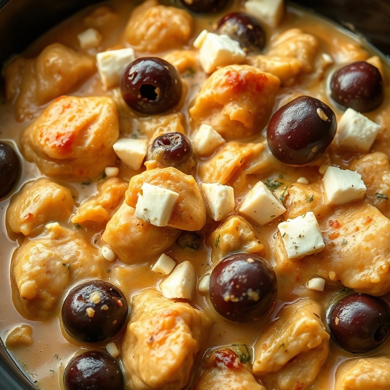 Easy Slow Cooker Greek Chicken