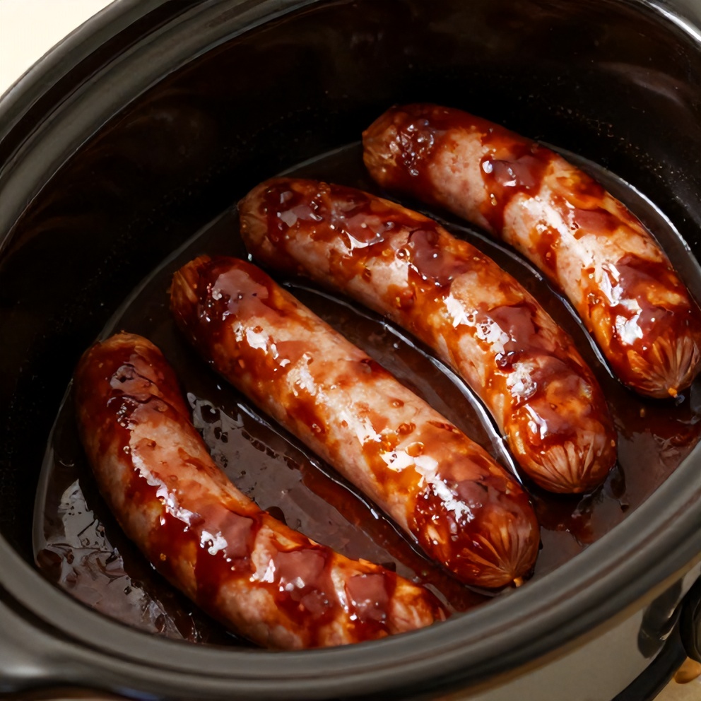 Easy Slow Cooker Little Smokies in BBQ Sauce